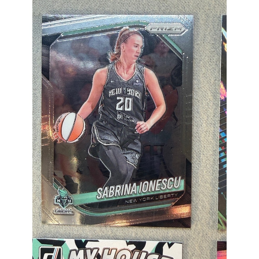 2024-25 Panini Sabrina Ionescu WNBA 6 Card Lot Prizm Donruss Monopoly Orange Ice - Picture 7 of 8